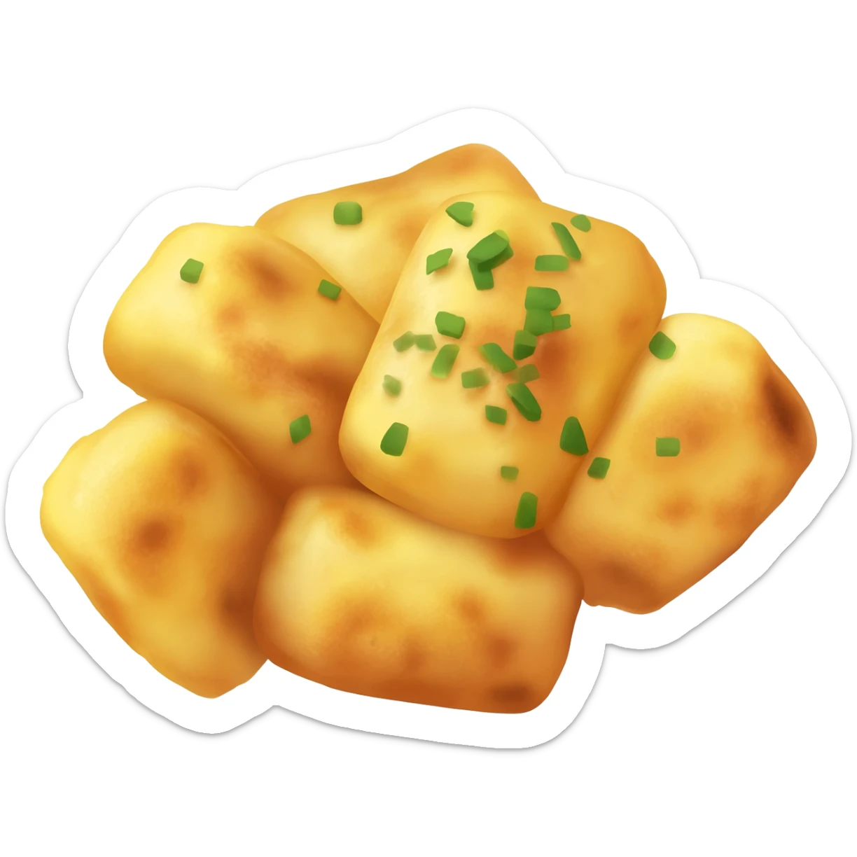 isolated a grilled gnocchi sticker