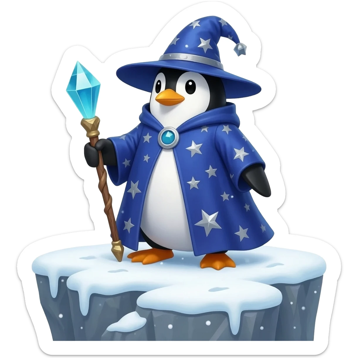 Penguin Wizard sticker