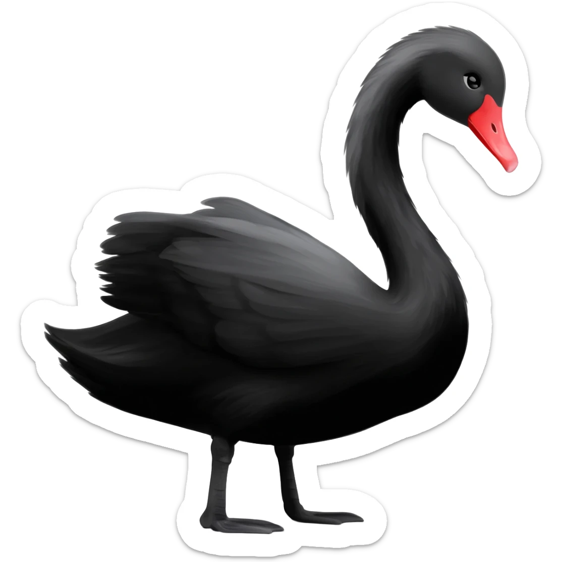 Make a black Swan sticker