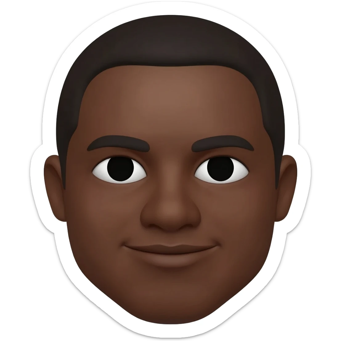 Dark skin memoji sticker