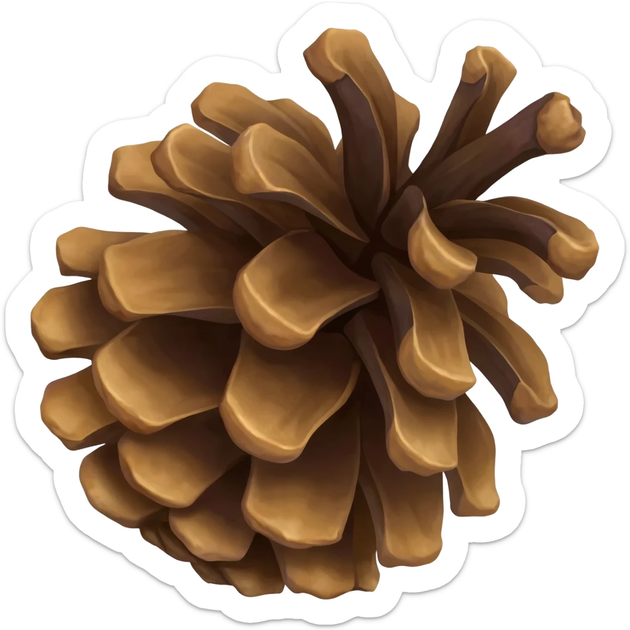 Pine cone emoji sticker