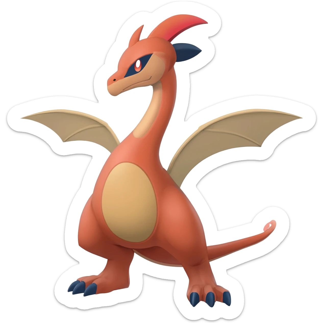 Noibat-Nargacuga-Litten-Torracat-fusion-Fakemon-Pokémon-creature  sticker