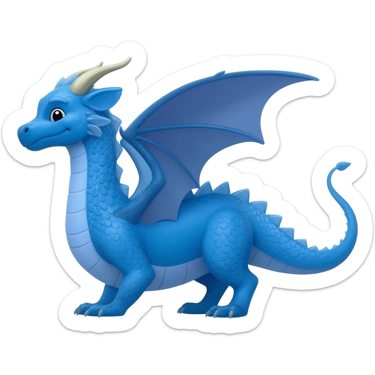 Dragao azul sticker
