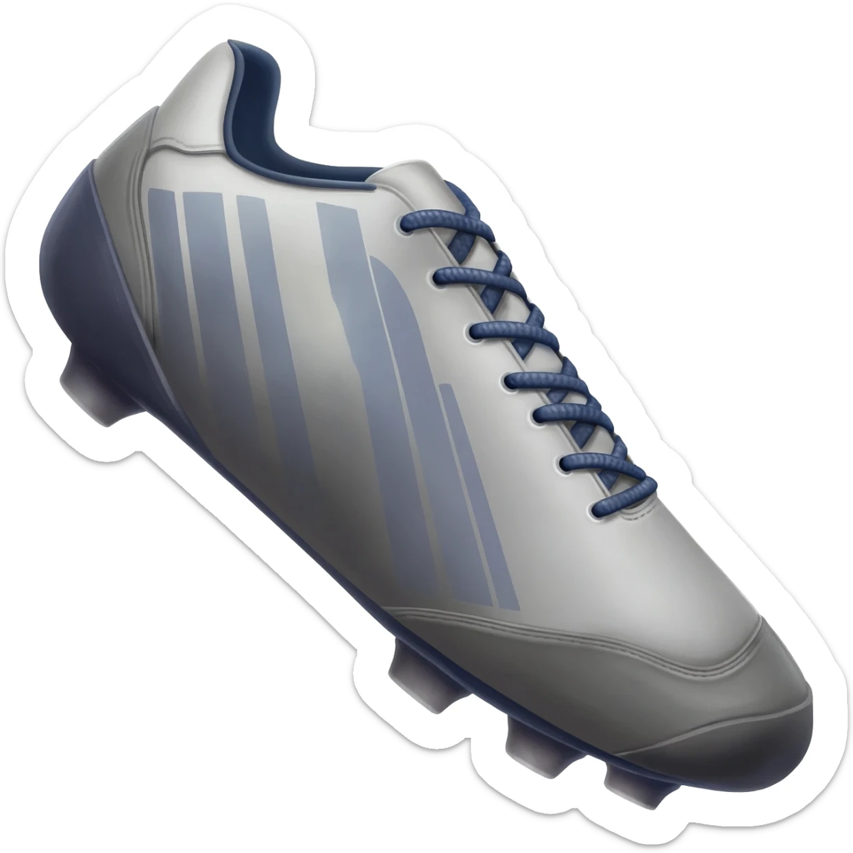 a soccer shoe with spike cleats sticker