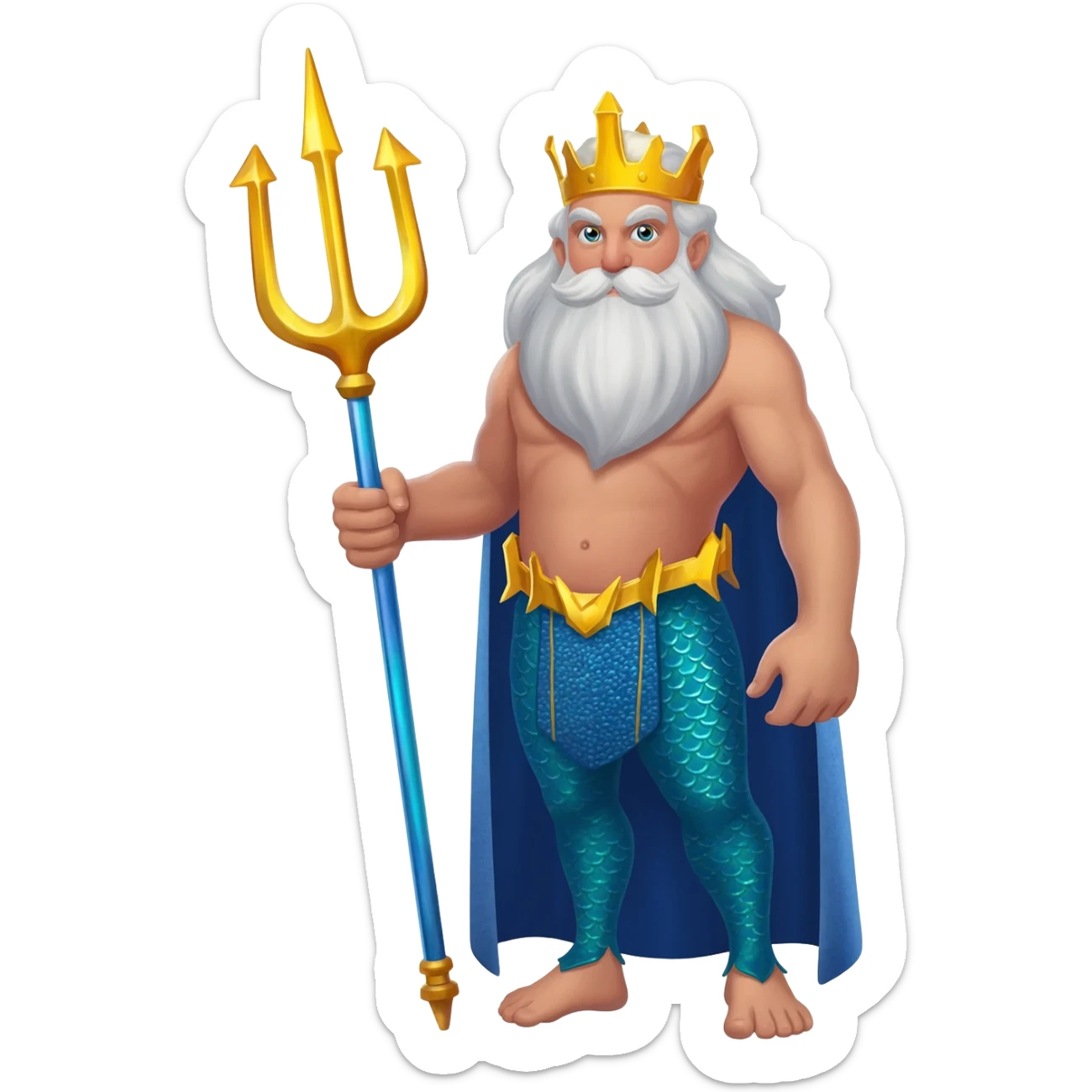 King Triton with a trident sticker
