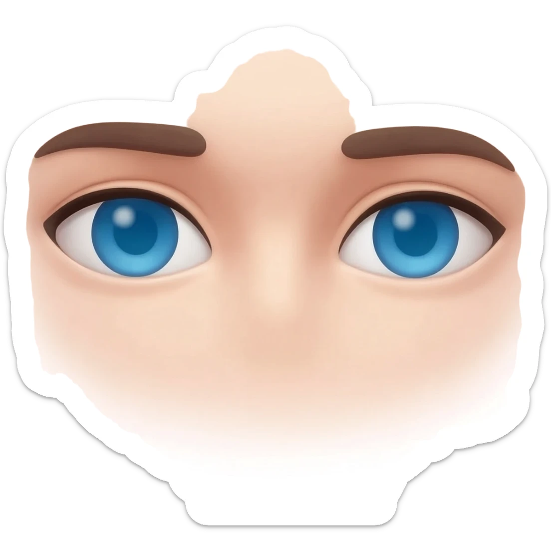 With eys though sticker