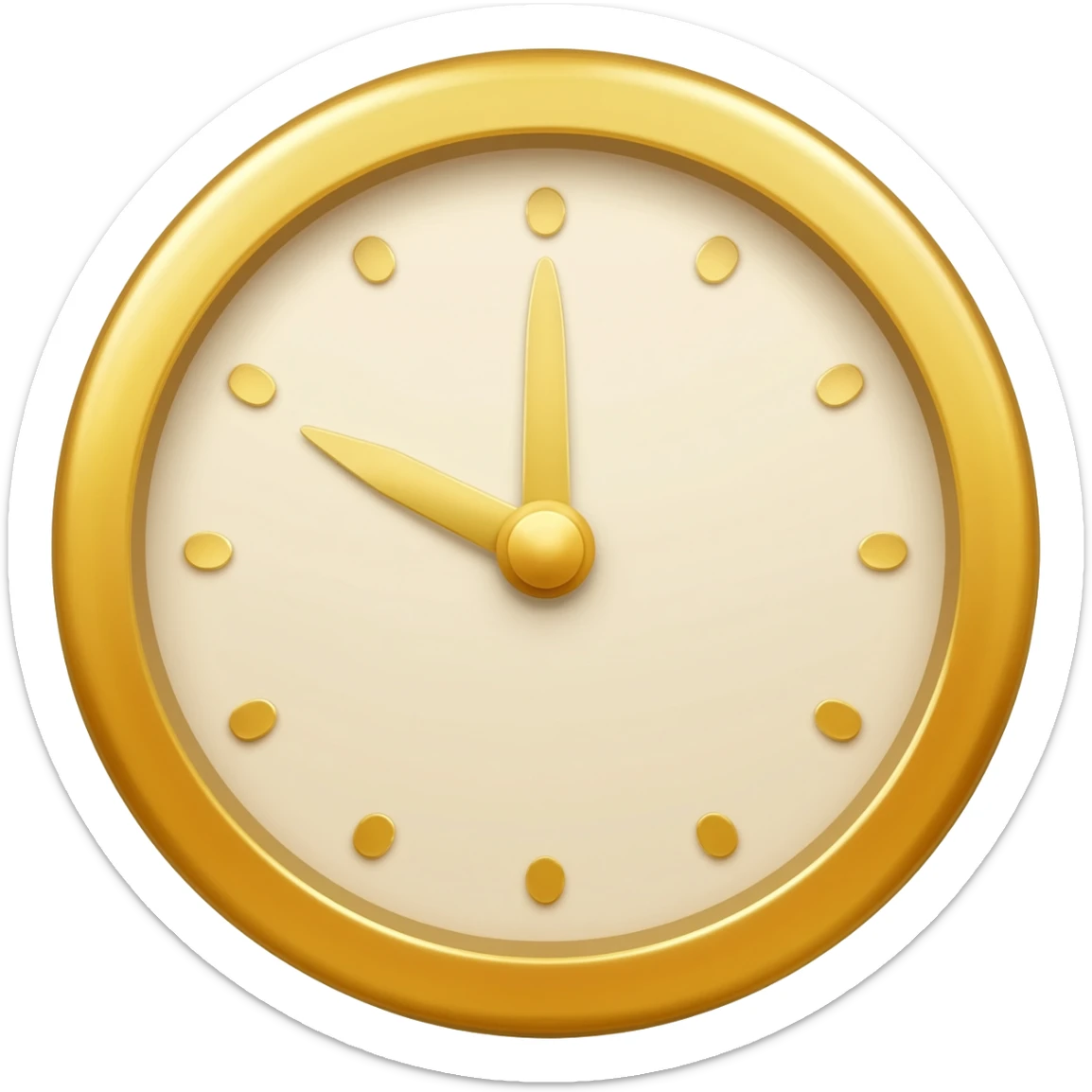 CREA UN EMOJI SOBRE UN RELOJ DORADO sticker