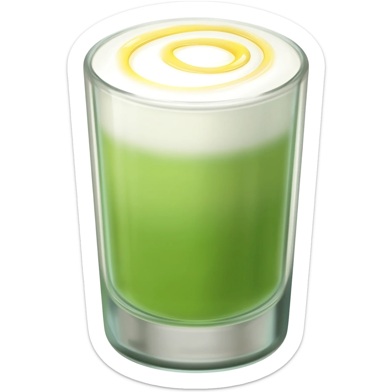 baby green matcha iced sticker