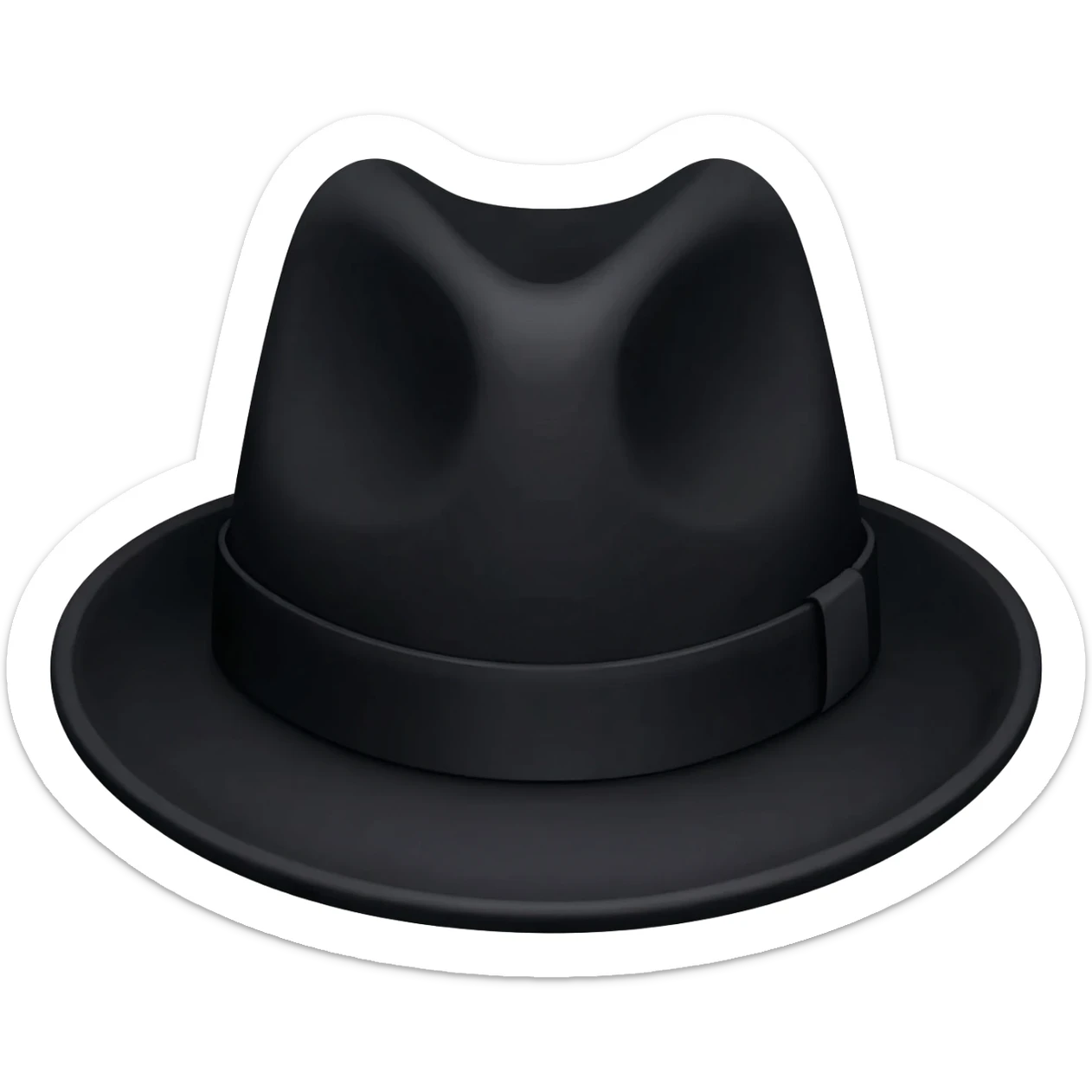 black hat sticker