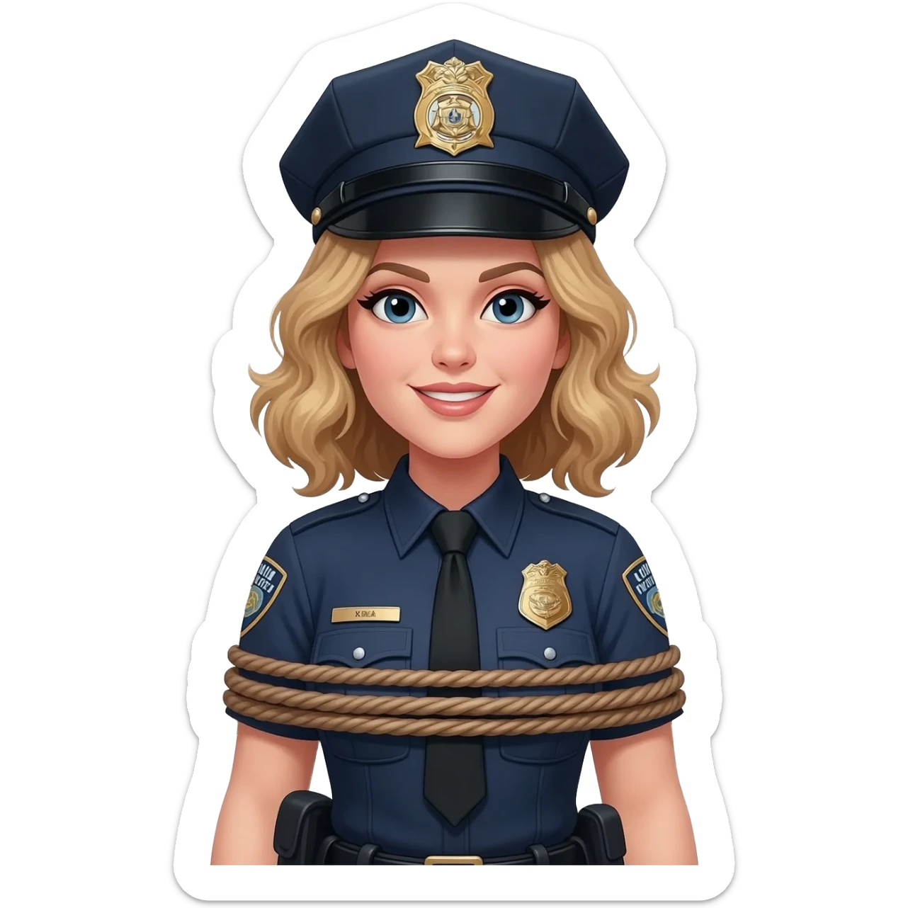 Bdsm Women cop bound sticker