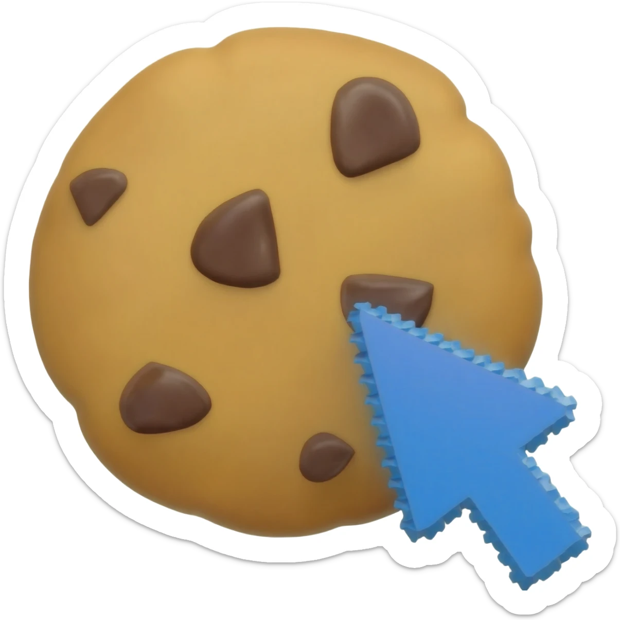 cookie with mouse cursor on bottom right sticker