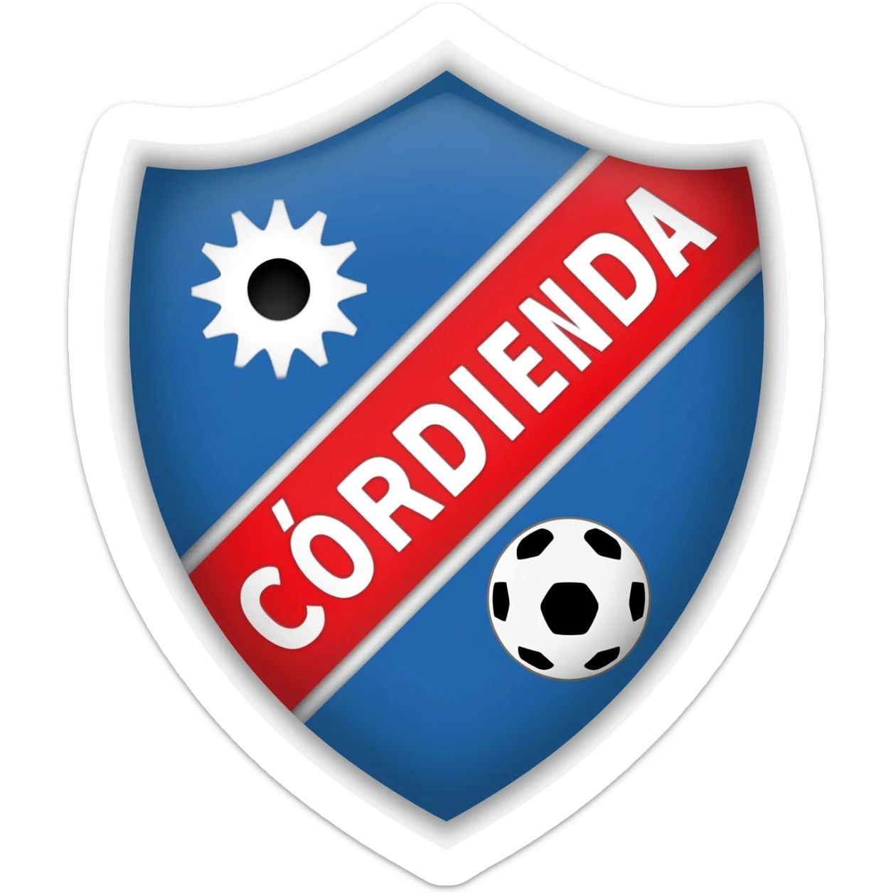 escudo de belgrano de cordoba club de futbol sticker