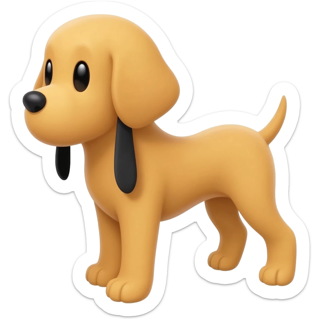Pluto Dog Asian sticker