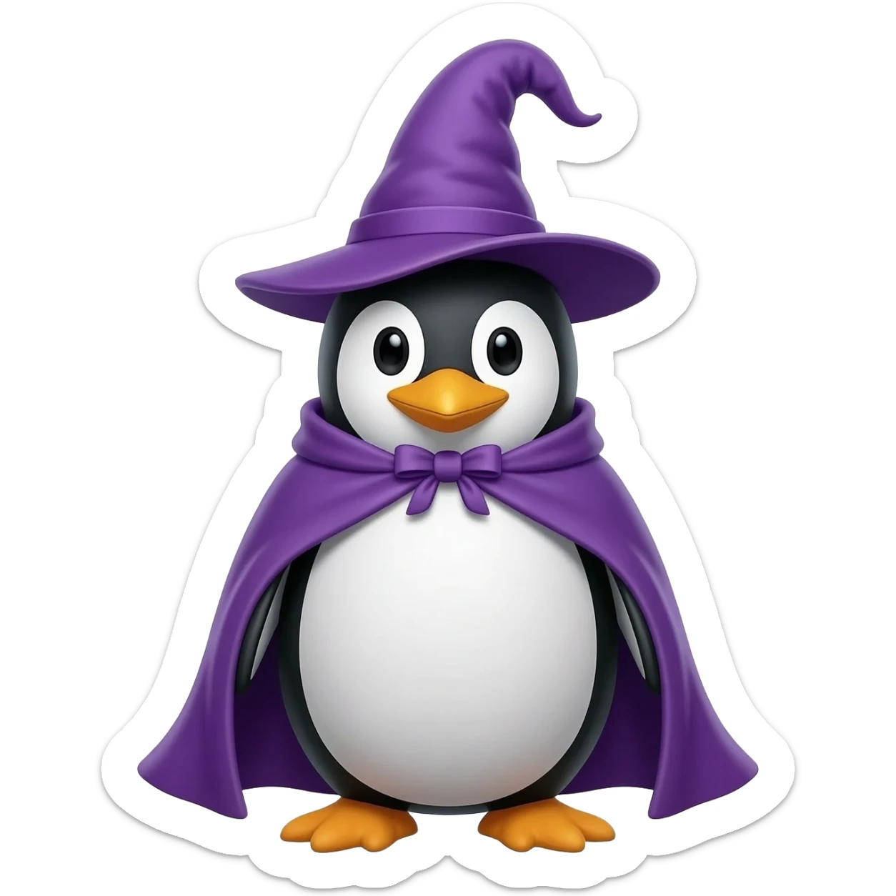 Penguin Wizard sticker