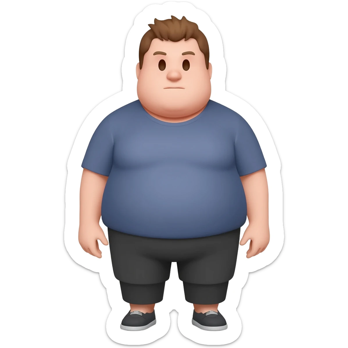 fat person sticker