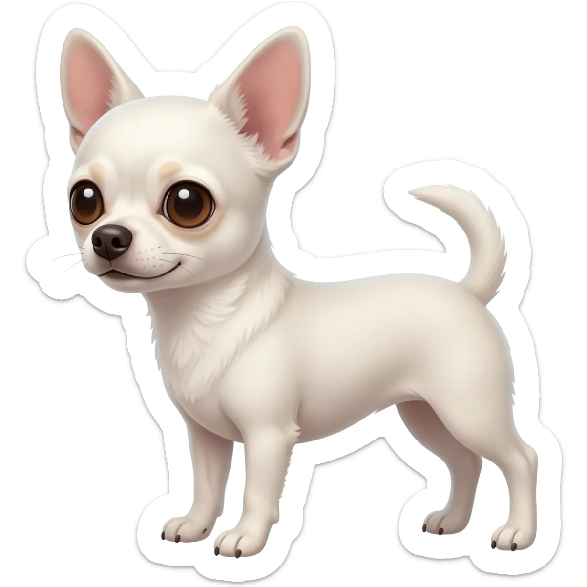 Chihuahua blanc sticker