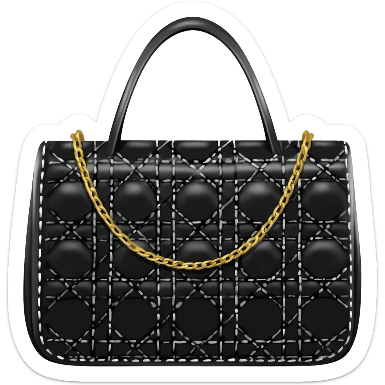 black color lady dior bag sticker