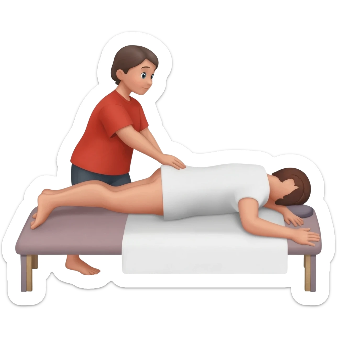 back massage sticker