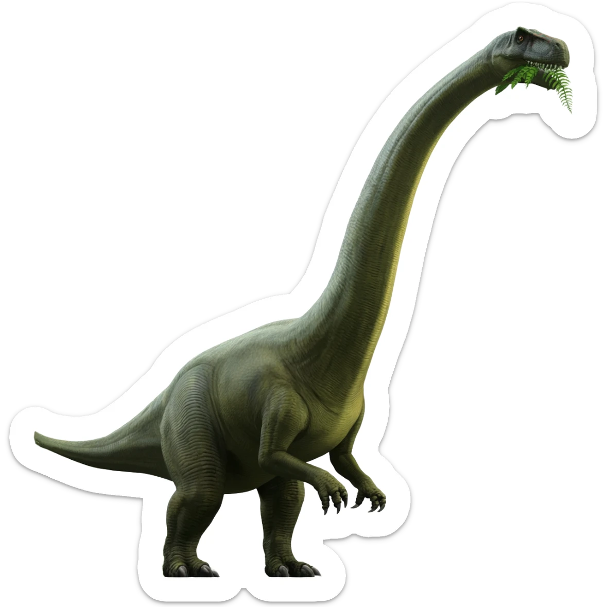 Jurassic dinosaur vegan sticker