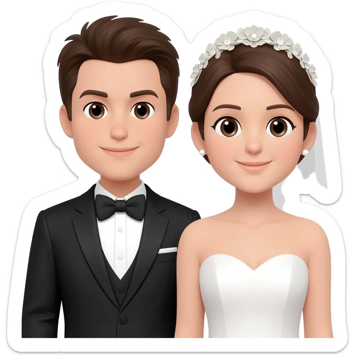 Wedding couple sticker