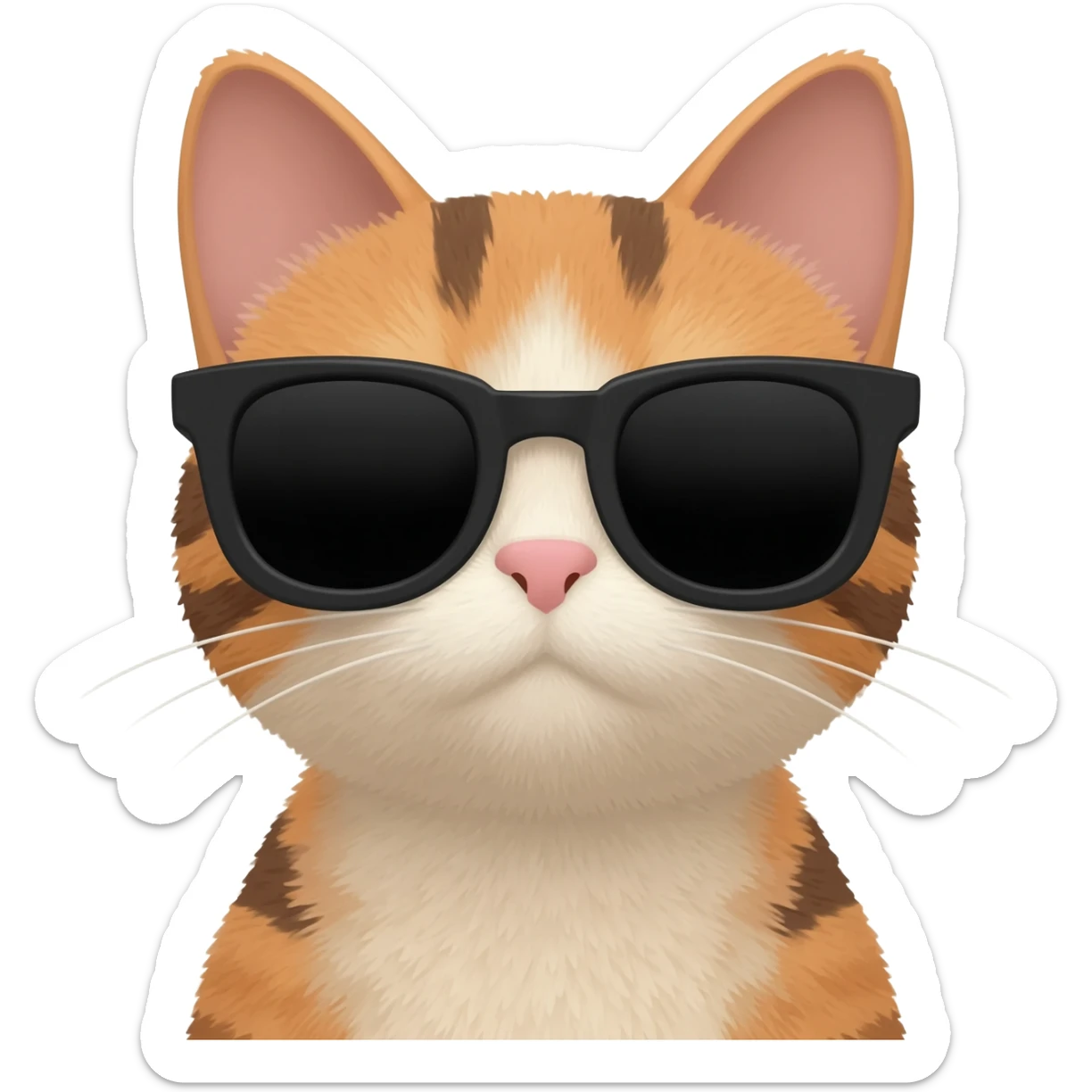 Cat with sunglasses sticker