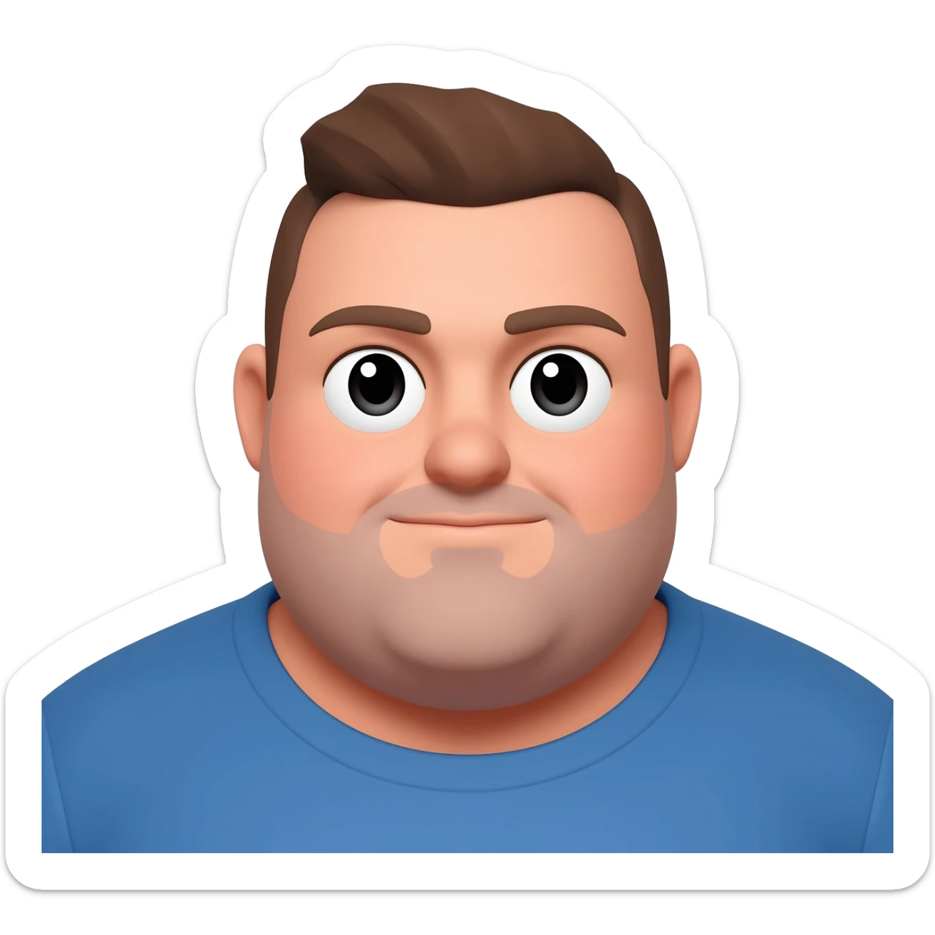 UN hombre gordo sticker