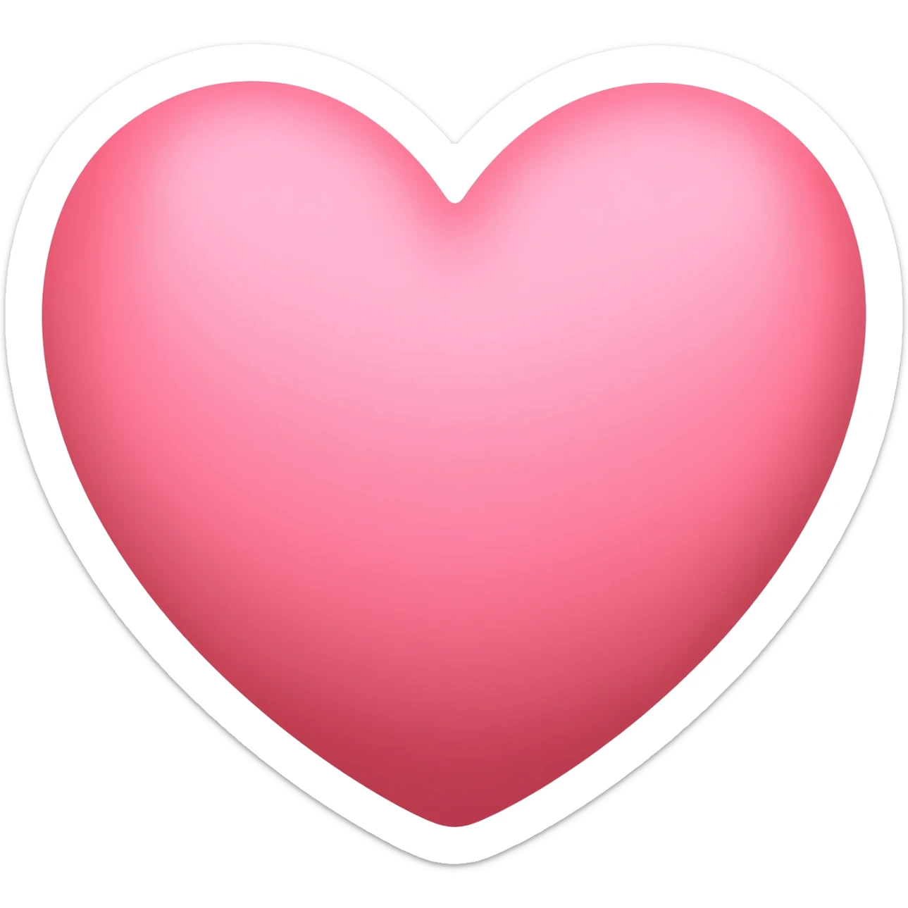 Cute heart sticker