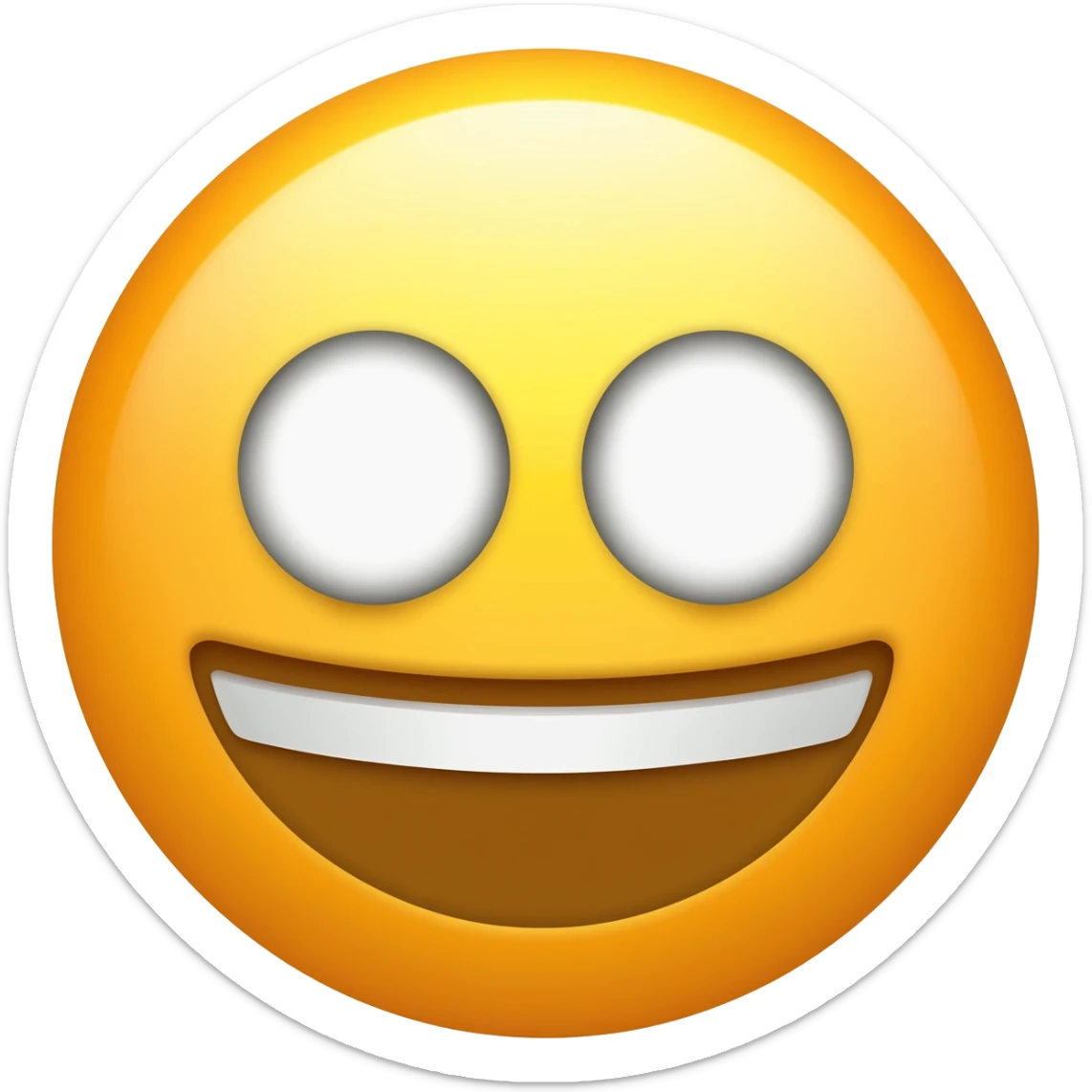 Bostezo emoji amarillo sticker