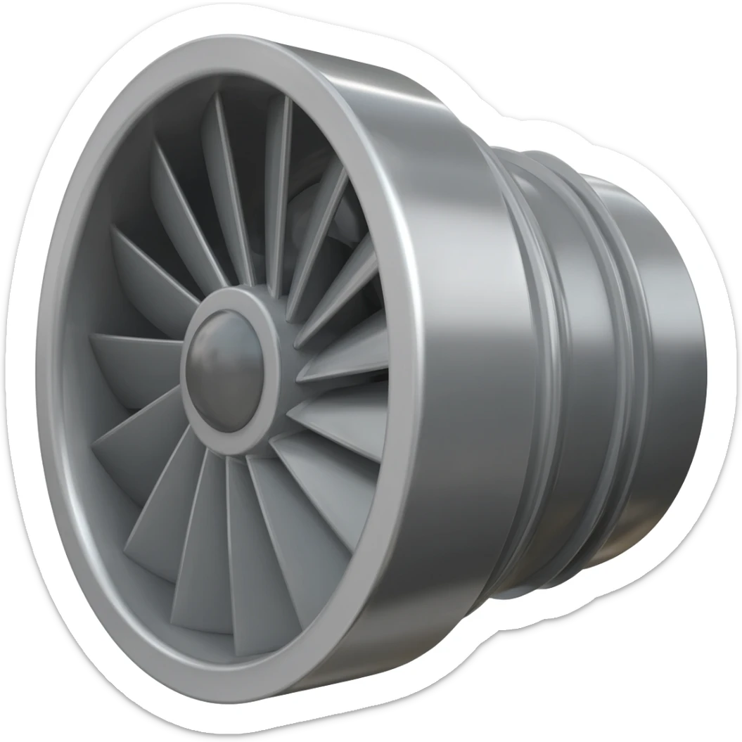 auto turbine sticker