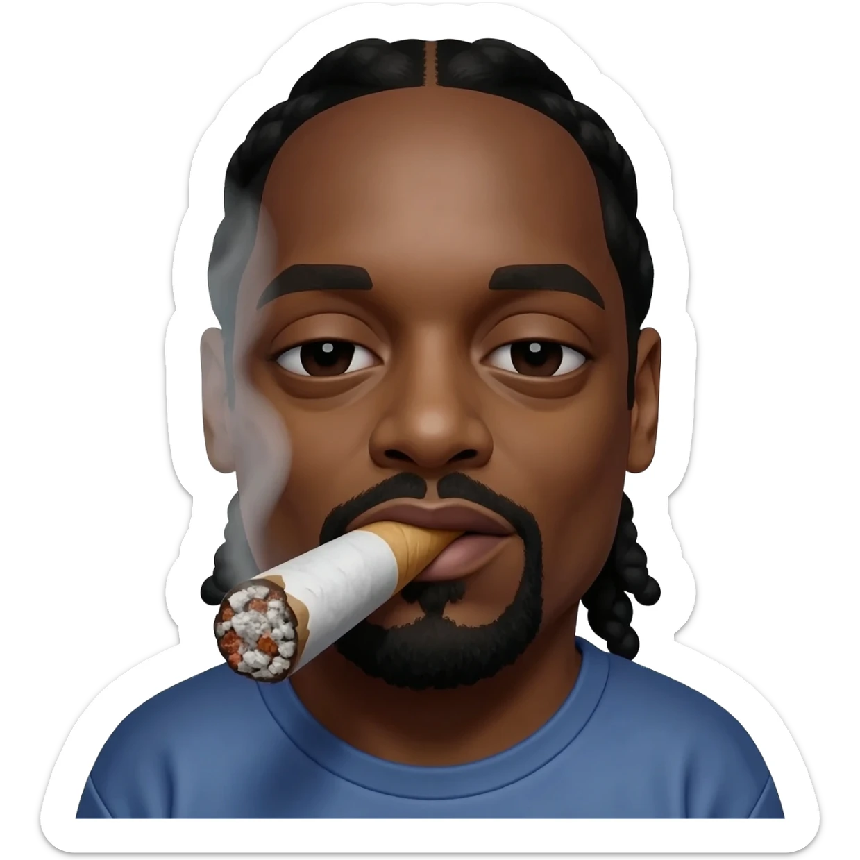 snoop dogg smoking big joint sticker