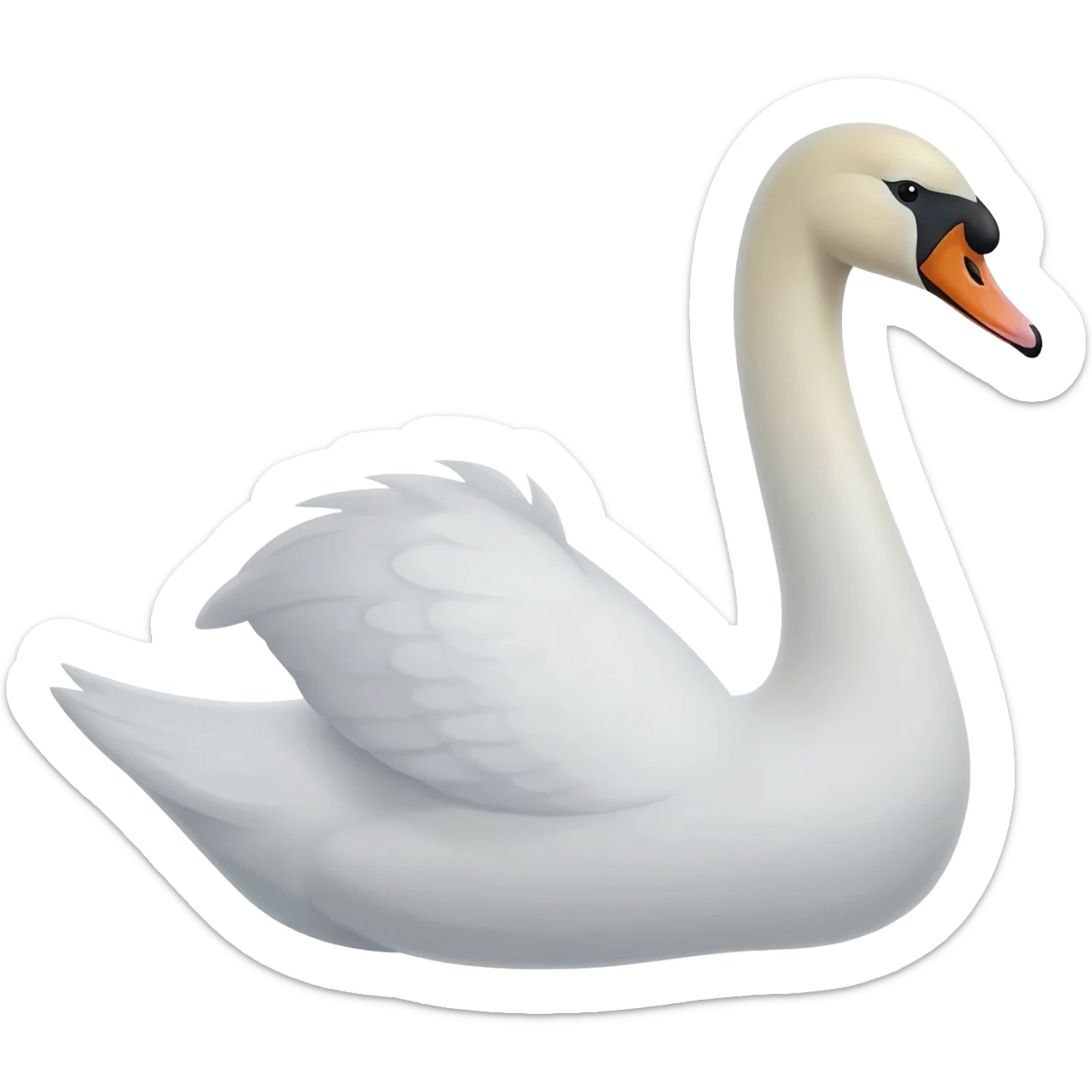 Swan sticker