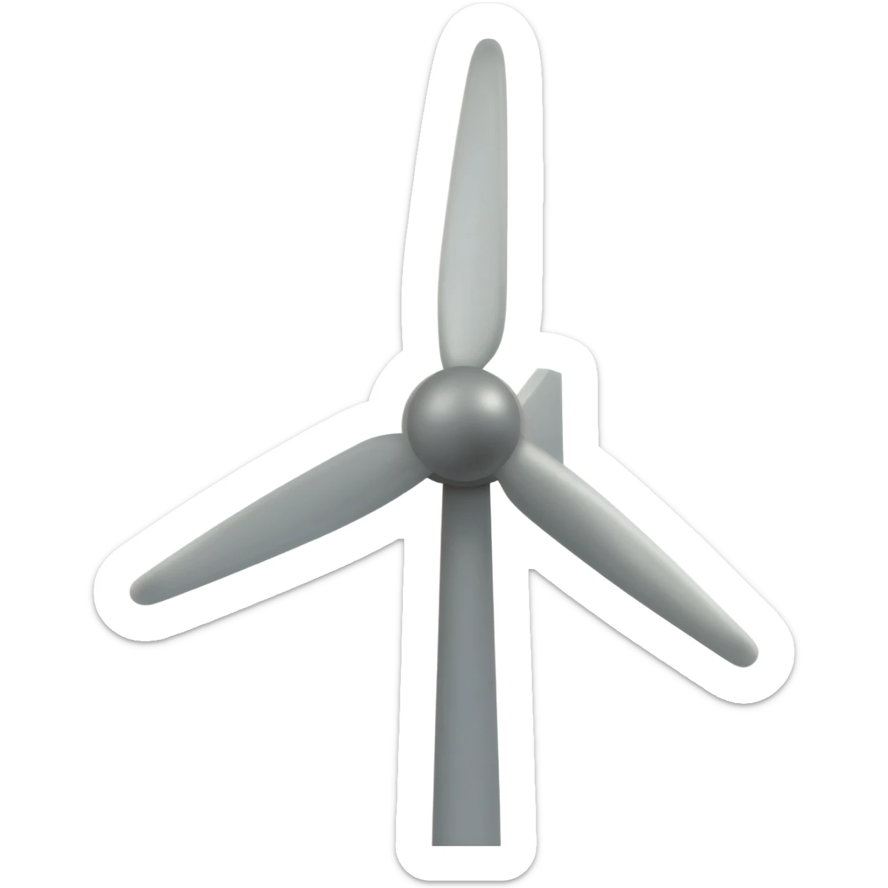 4 wing Wind turbine sticker