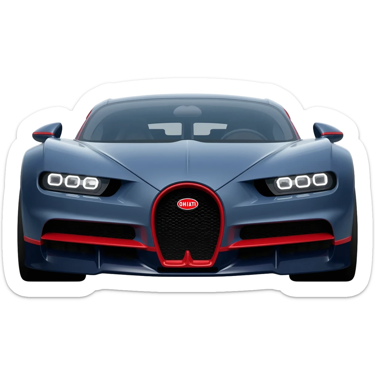car bugatti sticker