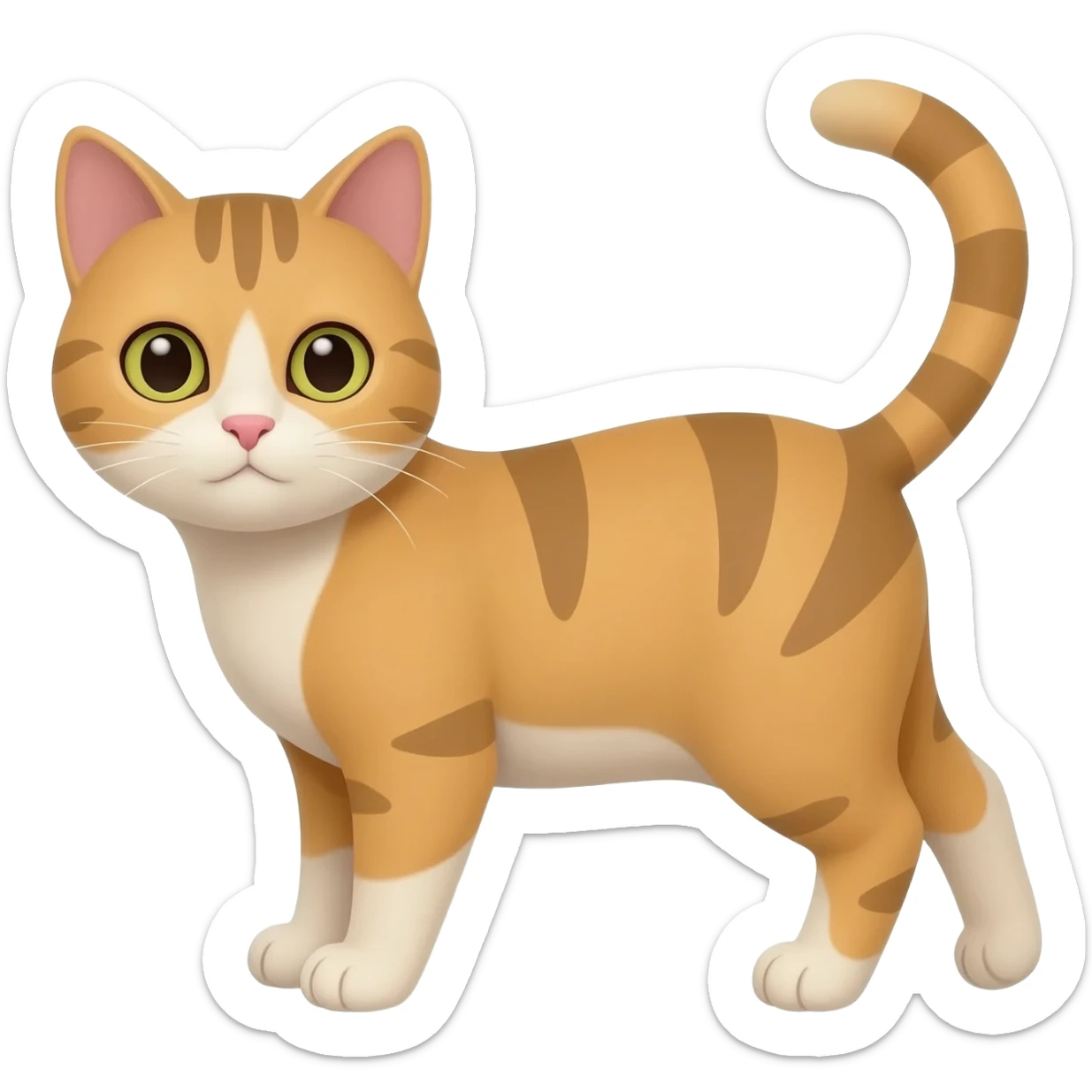 De faz um gato morando na rua sticker