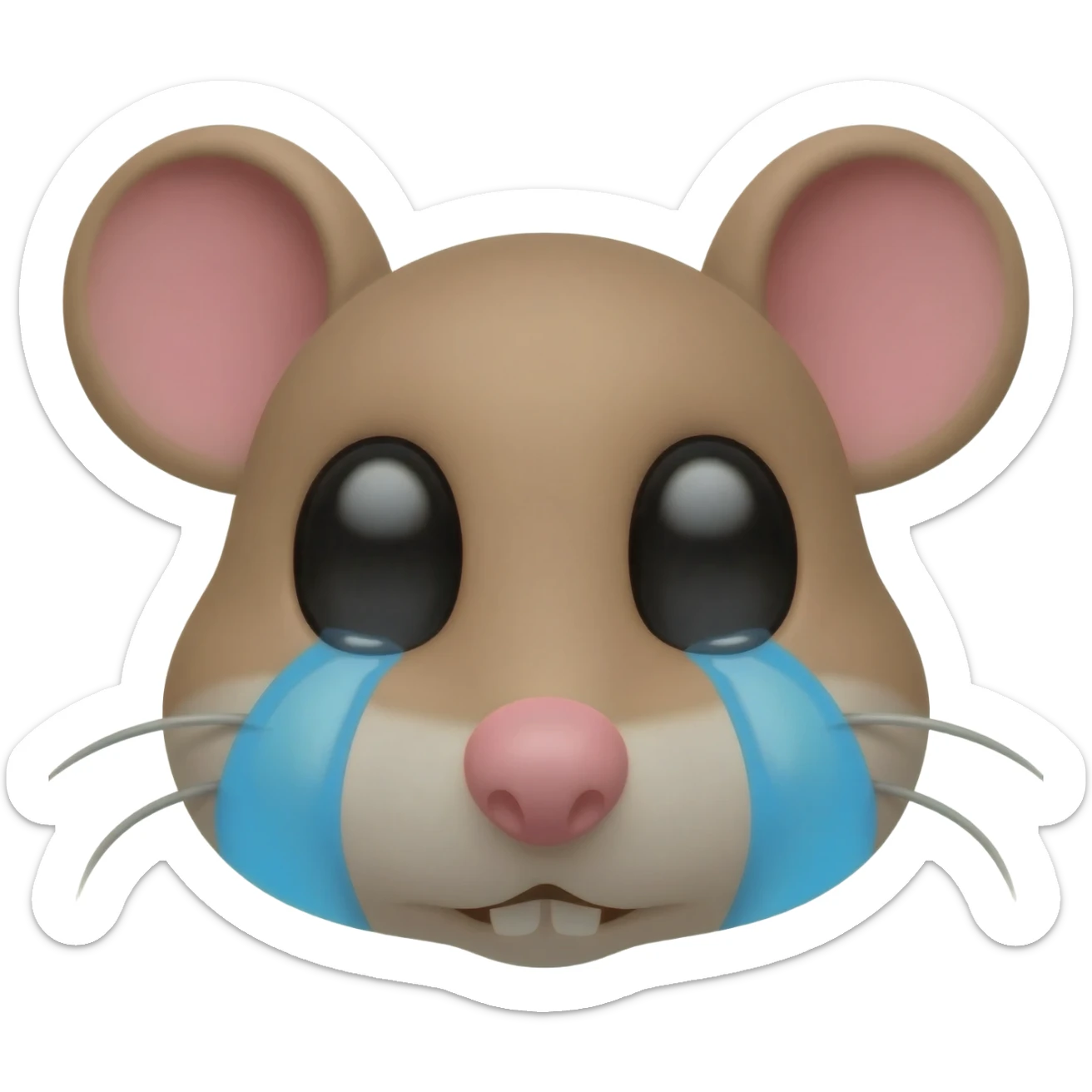 rat emoji crying sticker