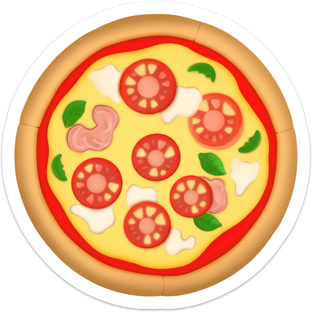 Flatbread pizza sticker