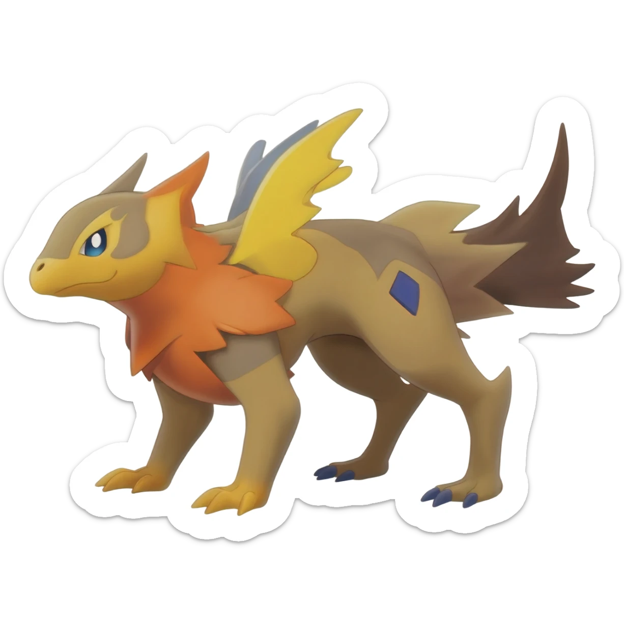 Helioptile-Miraidon-l-Pokémon, full body sticker