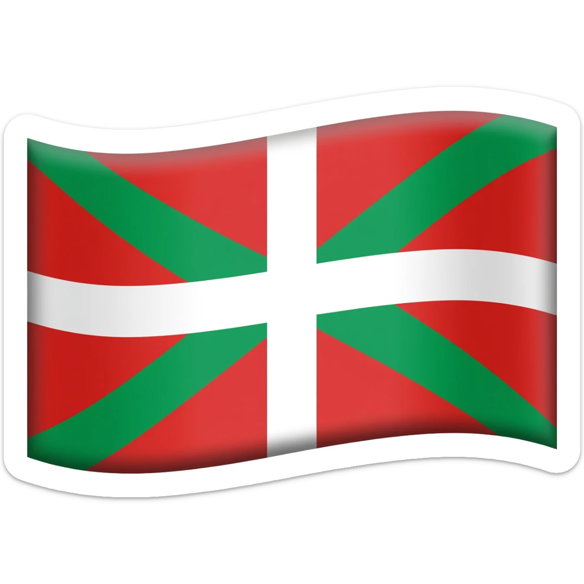 Create a emoji flag of basque county sticker