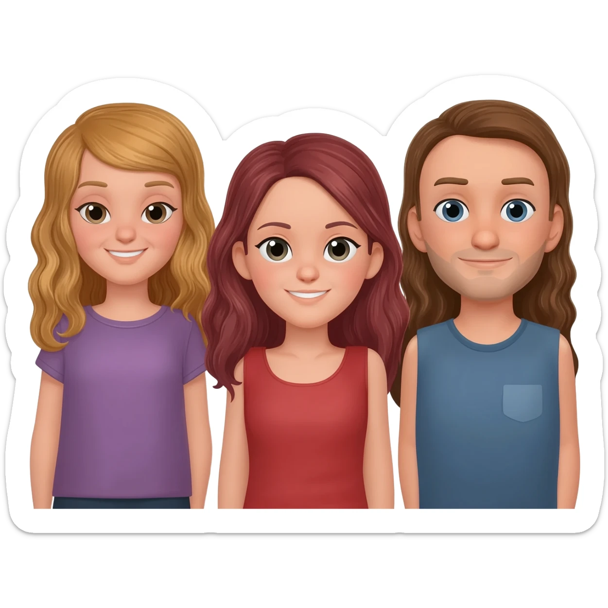 the ratio was three girls to every two men sticker