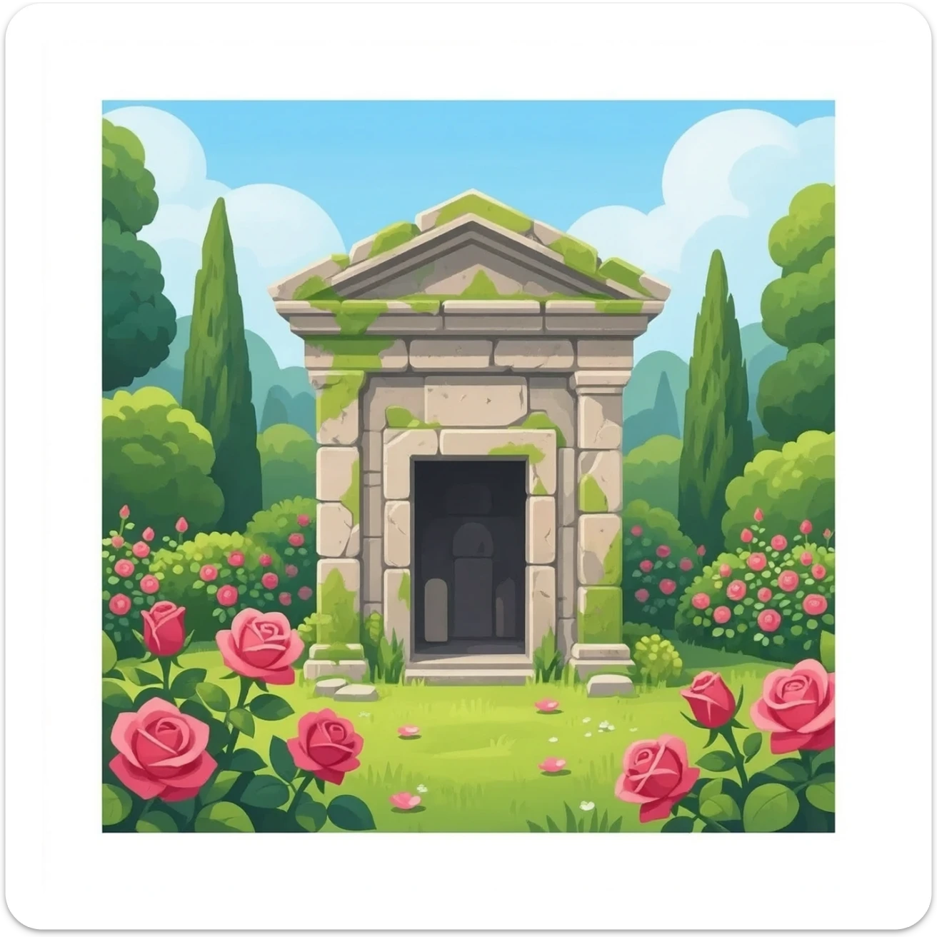 garden tomb sticker