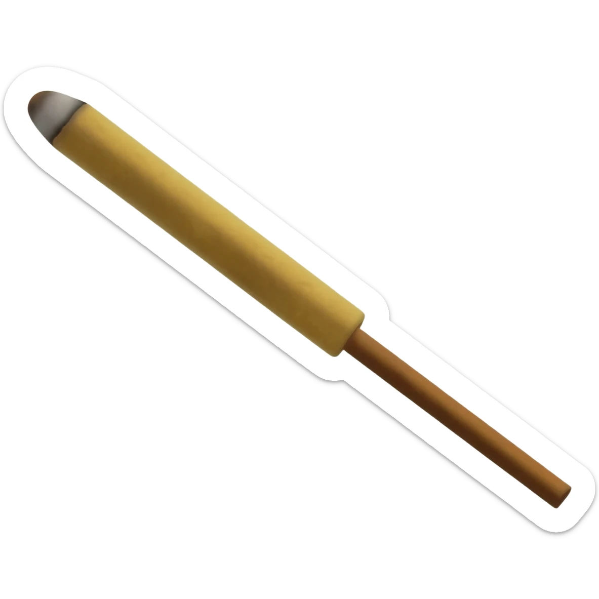 golden incense burning sticker