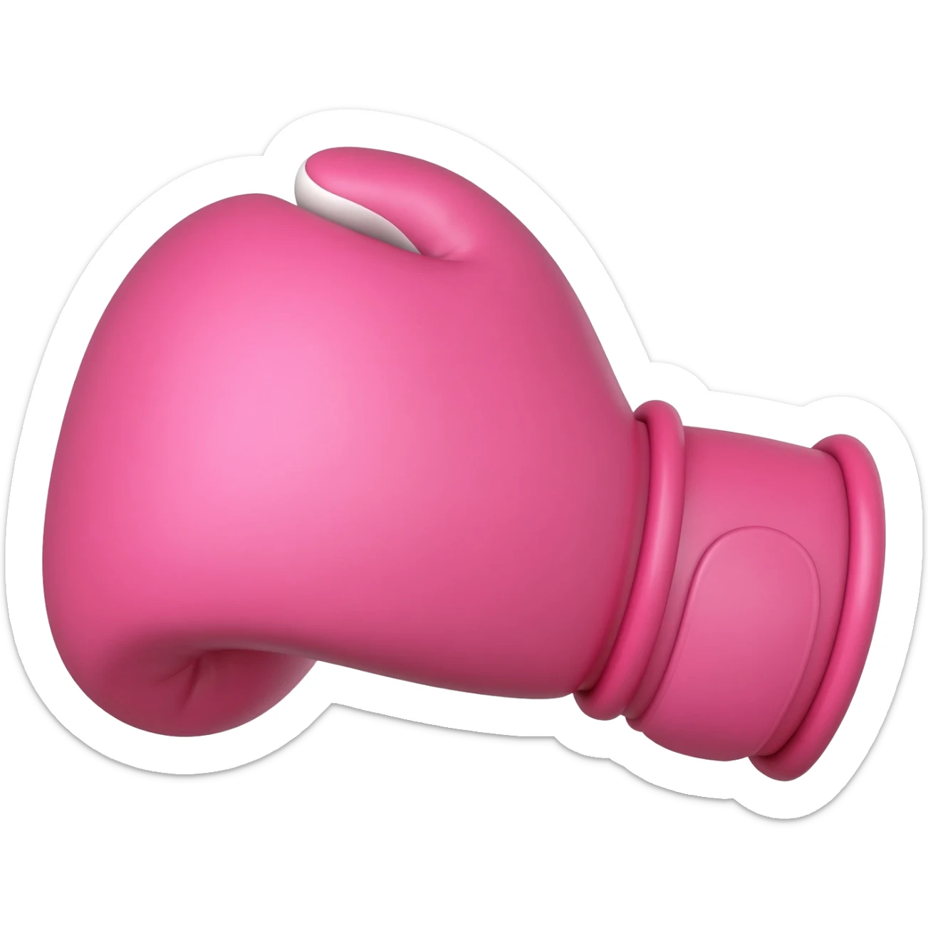 Pink boxer glove sticker