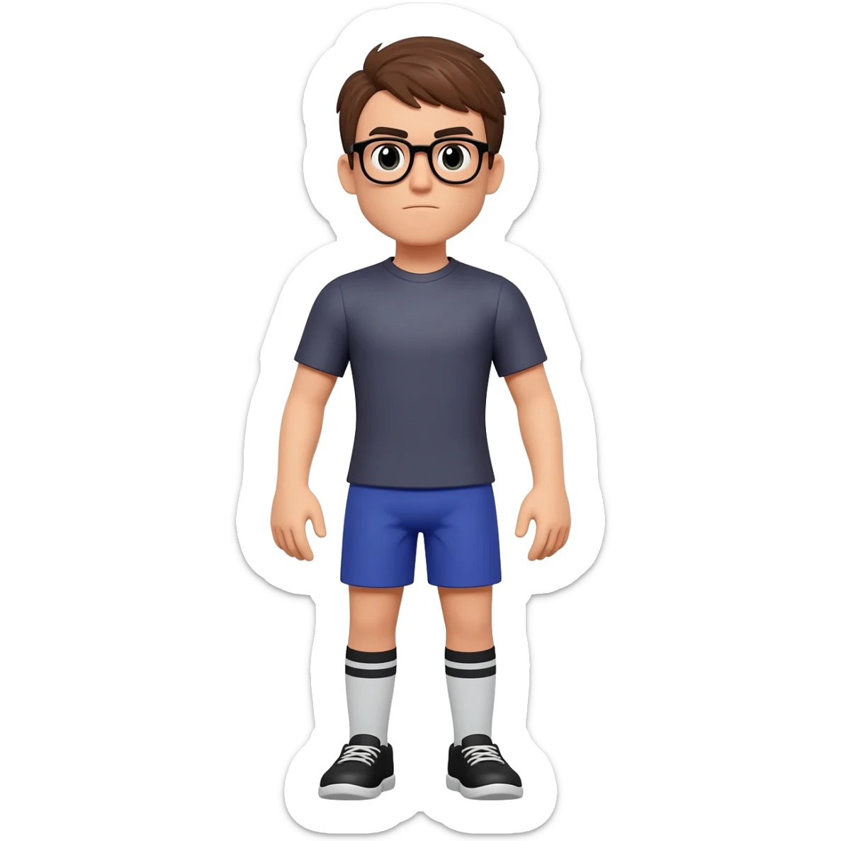 sport in glasses sticker