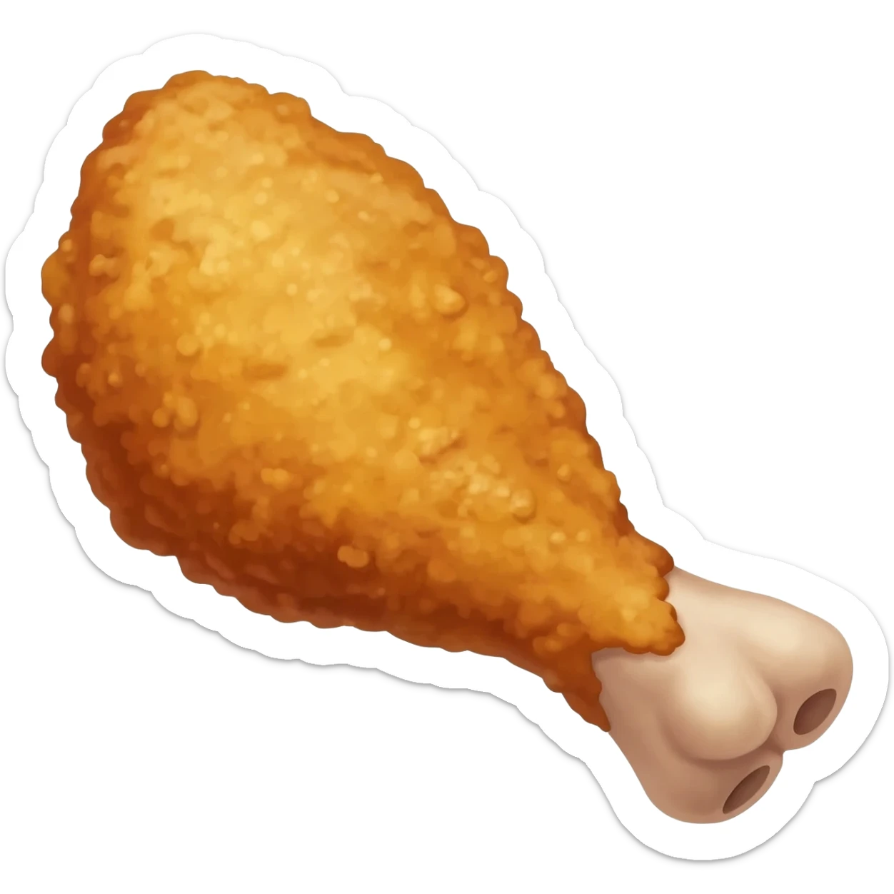 fried chicken leg sticker