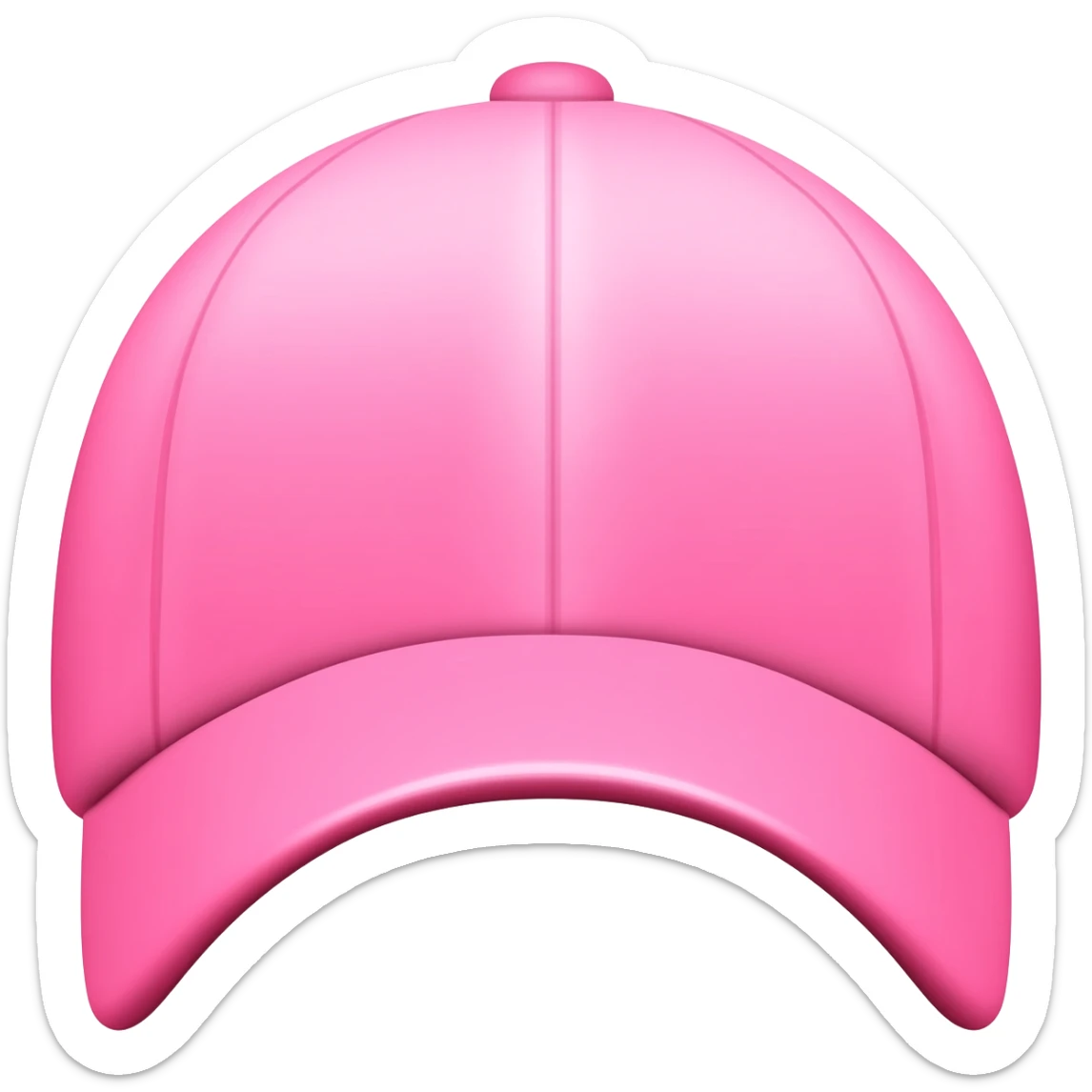 pink ball cap sticker