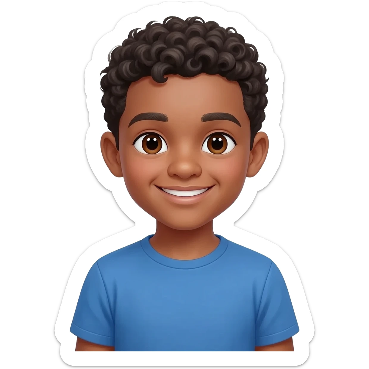 Garcon métisse Afro sticker