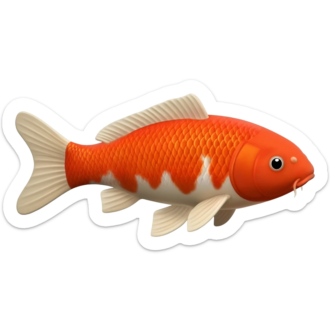 Koi fish sticker