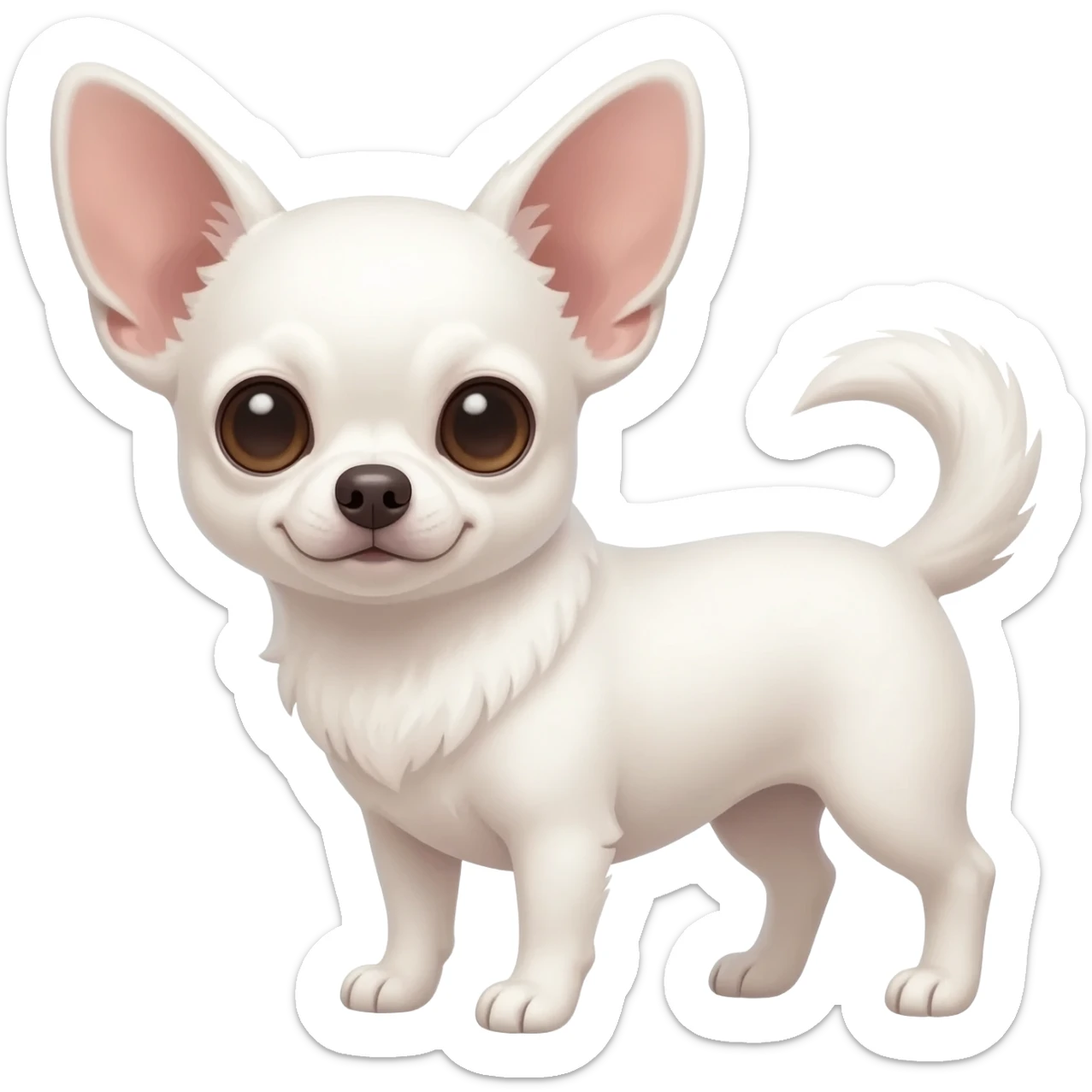 Chihuahua blanc sticker