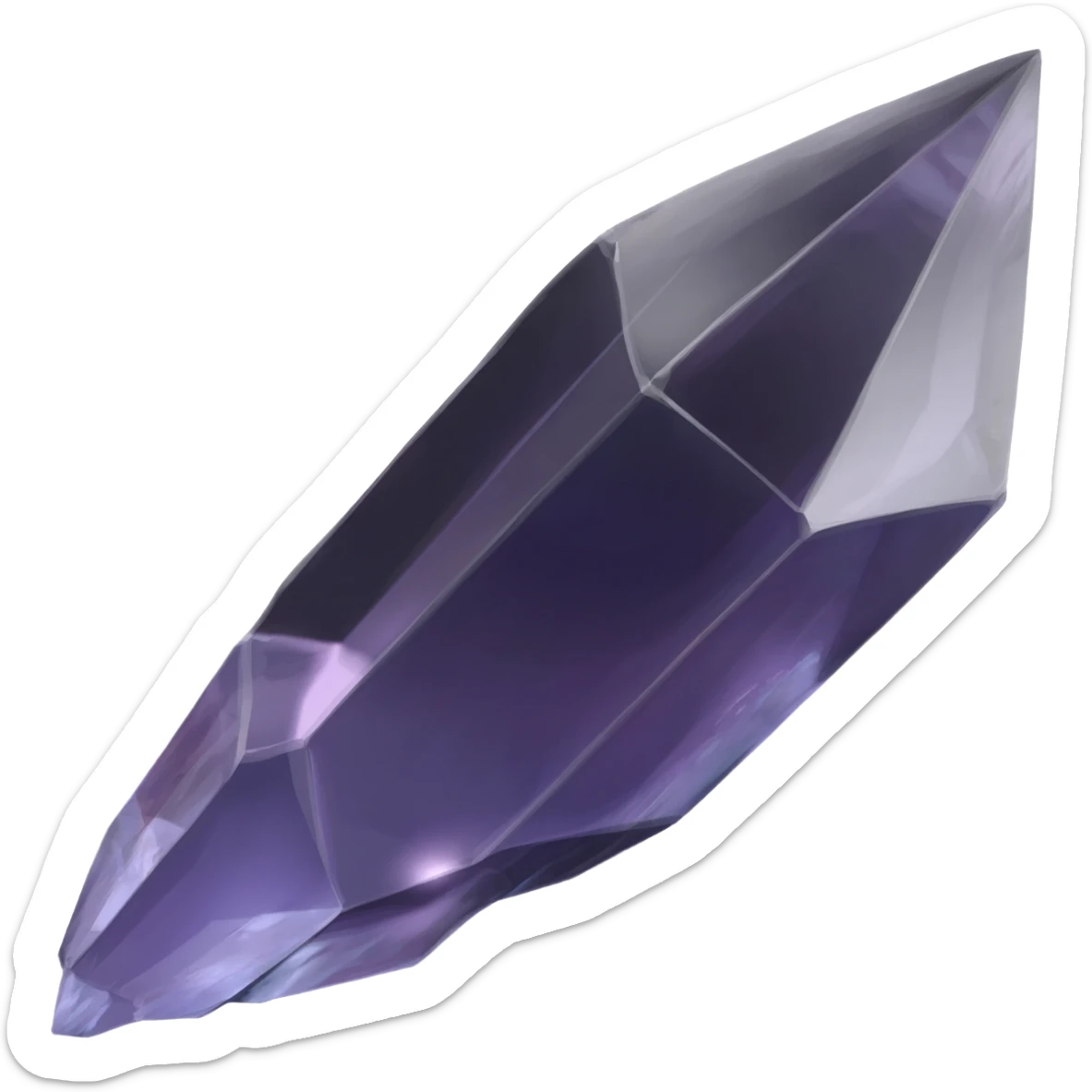 generate a dark shard in a transparent background in and in a 112 x 112 shape sticker