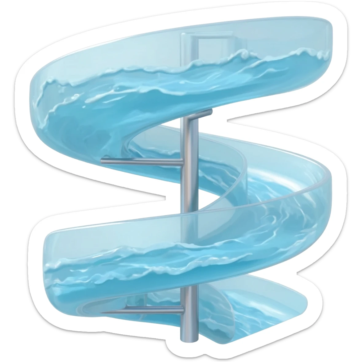 Water slide emoji sticker